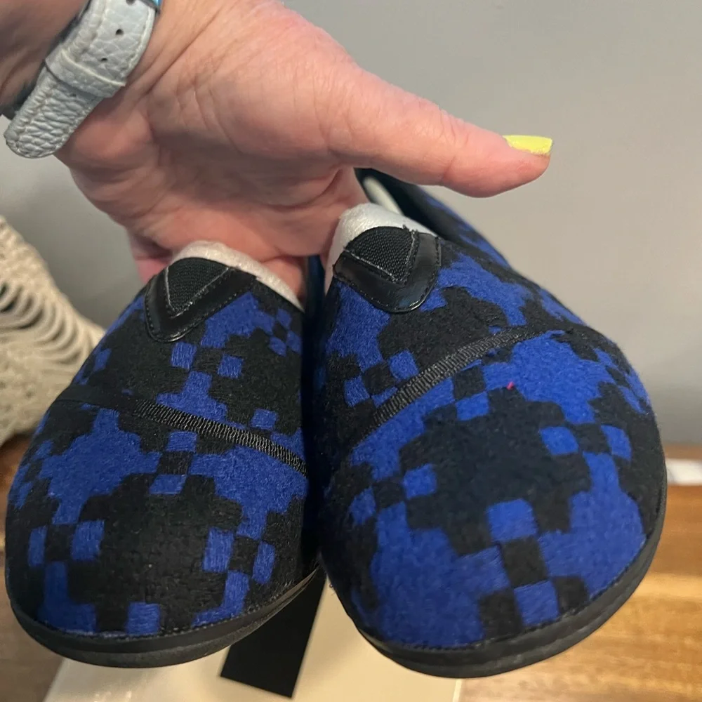 Theme Blue Cobalt and Black Loafers Flats